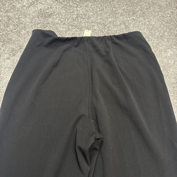 Sigrid Olsen Impressionist Straight Leg Trouser Dress Pants Women 12P Black Work - Picture 3 of 16